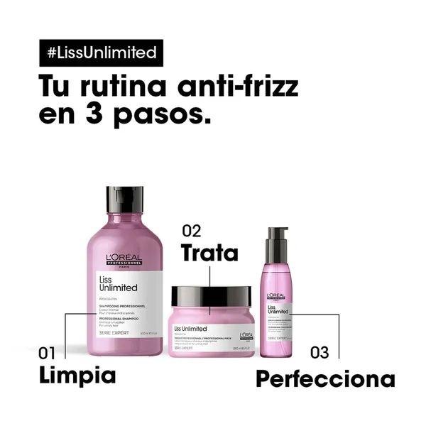 LOréal Professionnel Shampoo Liss Unlimited Anti Frizz 300 mL - Image 8