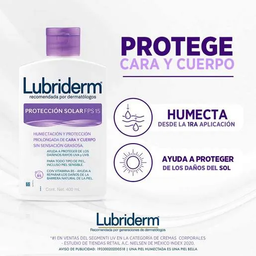 Lubriderm Crema Corporal con Protección Solar Fps 15 - Image 5