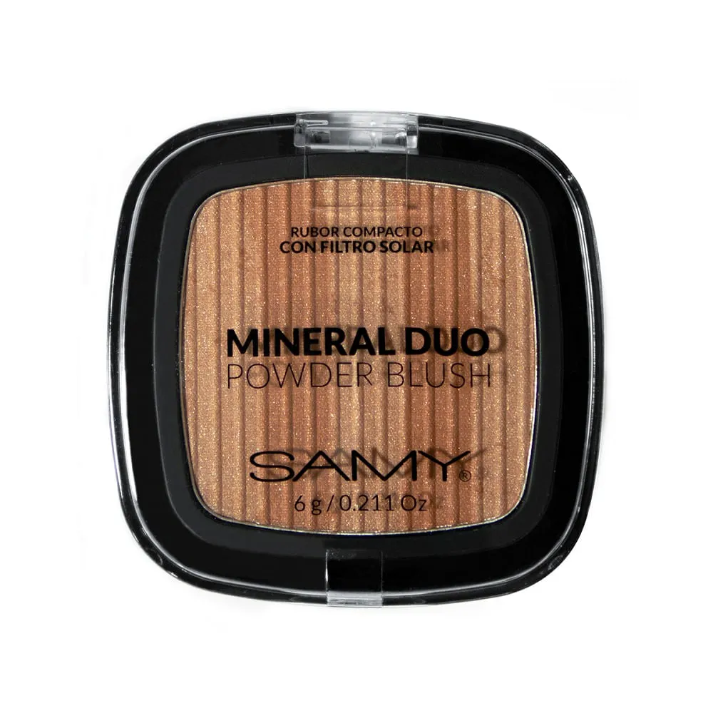 Samy Rubor Mineral Dúo Compacto Número 3 Naranja