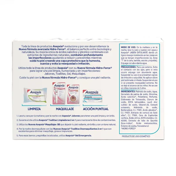 Asepxia Jabón Facial en Barra Exfoliante - Image 2