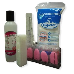 Kit para remover uñas acrilicas y semipermanente