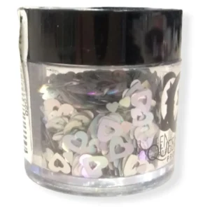 Glitter Grueso Para Uñas Plateado