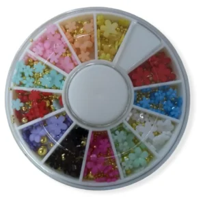 Gemmas Flores Multicolor Para Uñas
