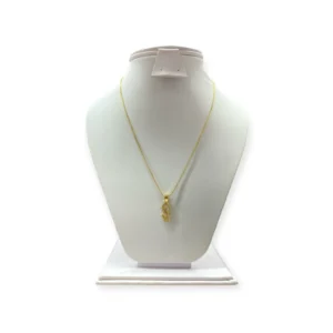 Collar Dije Virgen En Rodio Dorado