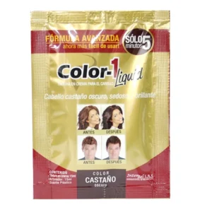 Color-1 Tinte de Cabello Liquido Color Castaño