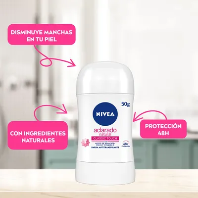 Nivea Antitranspirante Aclarado Natural en Barra - Image 4