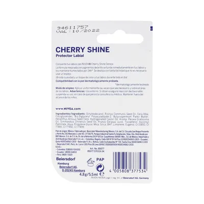 Nivea Protector Labial Humectante Sabor a Cereza - Image 3