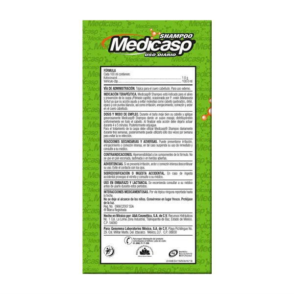 Medicasp Shampoo Medicado con con Ketoconazol - Image 3
