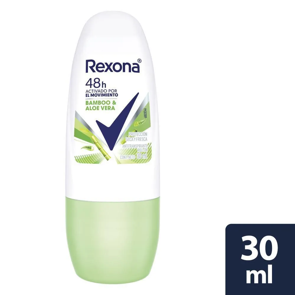Rexona Desodorante Mini Roll On Mujer Bamboo y Aloe Vera - Image 2