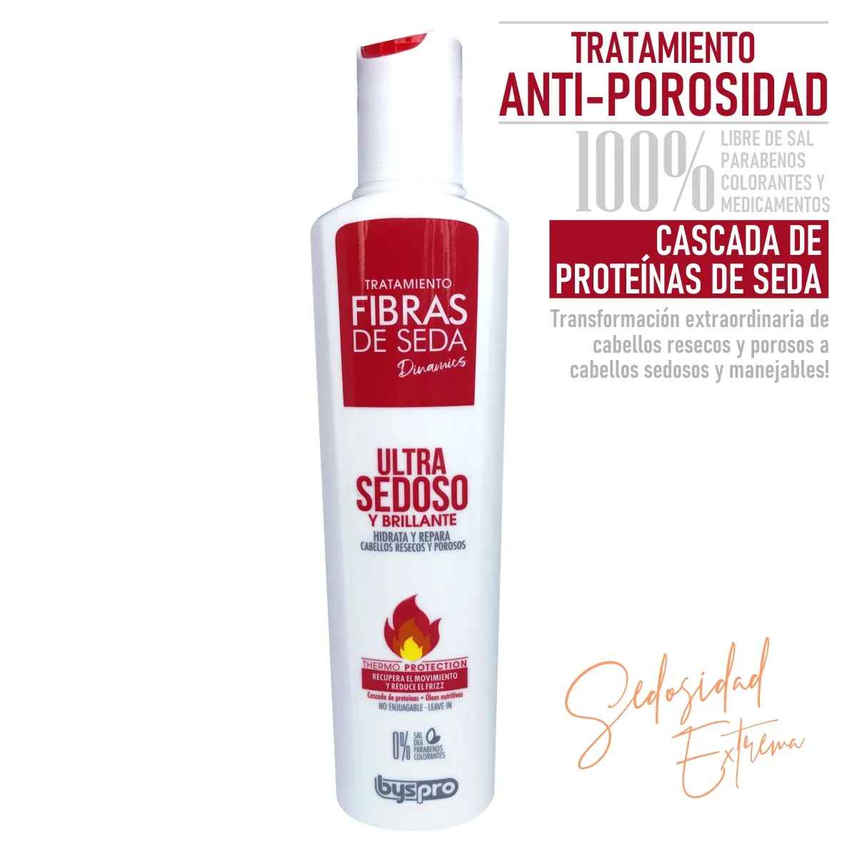 Byspro Tratamiento Capilar Fibras de Seda Ultra Sedoso - Image 2