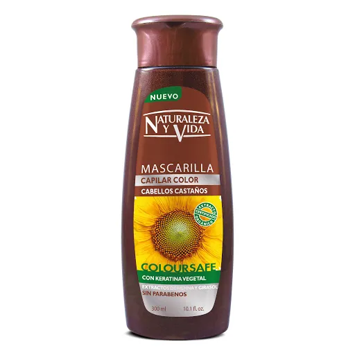 Naturaleza y Vida Mascarilla Capilar para Cabellos Castaños - Image 3