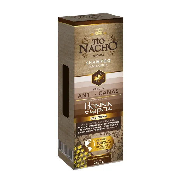 Tío Nacho Shampoo Anti Canas Henna Egipcia - Image 3