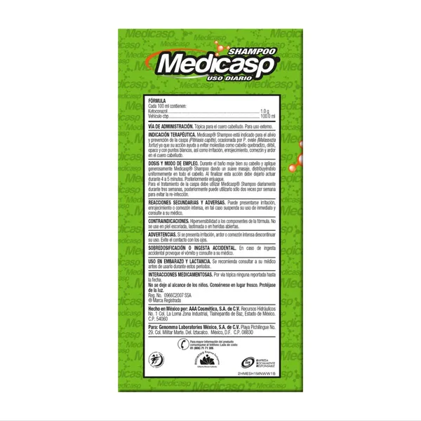 Medicasp Shampoo Medicado con con Ketoconazol - Image 2