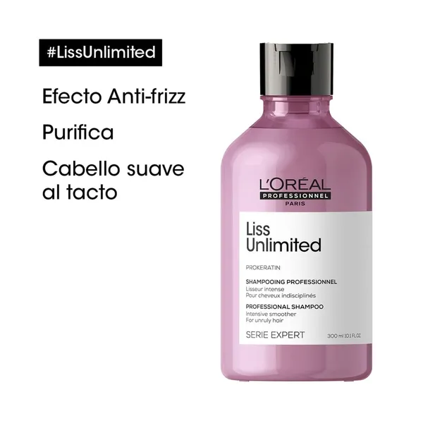 LOréal Professionnel Shampoo Liss Unlimited Anti Frizz 300 mL - Image 5