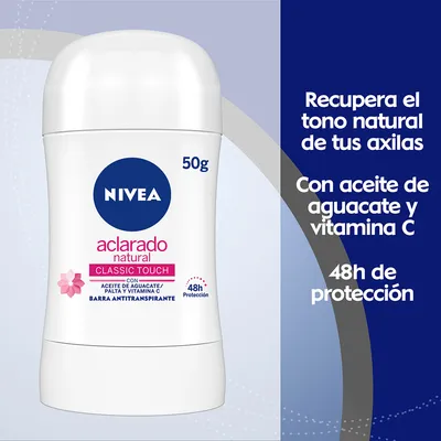 Nivea Antitranspirante Aclarado Natural en Barra - Image 3