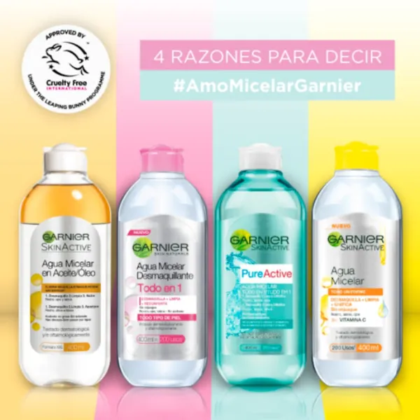 Agua micelar Garnier Original Todo en 1 - Image 5