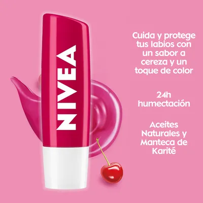 Nivea Protector Labial Humectante Sabor a Cereza - Image 5