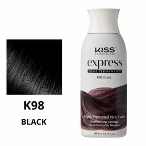 Tinte Express Semipermanente Kiss - K98 Negro