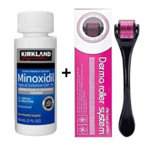 Minoxidil Kirklan + Derma Roller