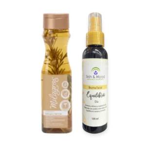 Shampoo Romero Milagros + Bruma Día Equilibrio Aromaterapia