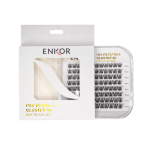 Mix Pestañas Cluster 3d Efecto Volumen Enkor