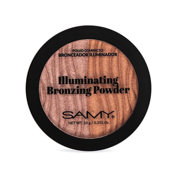 Samy Polvo Compacto Bronceador Iluminador Tono Bronce